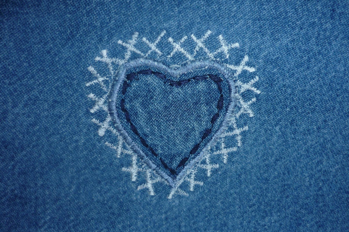 Banner - Denim Heart